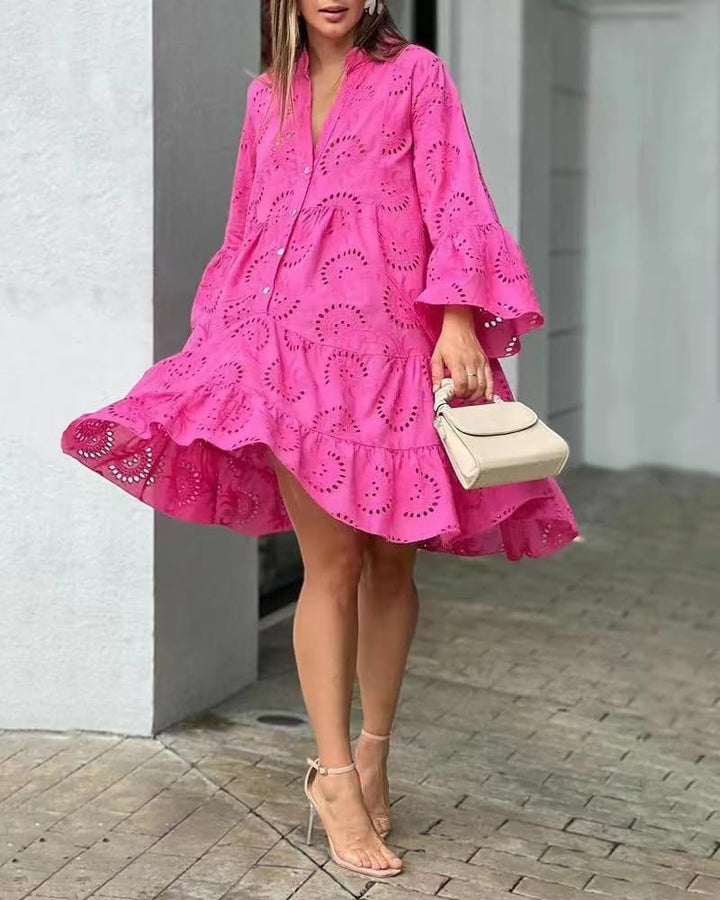 Lydia - Kleid mit Ösen-Details