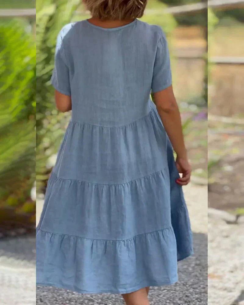 Bexley - Entspanntes Sommerkleid mit V-Ausschnitt