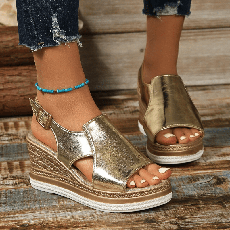 Baylie - Elegante Metall-Sandalen