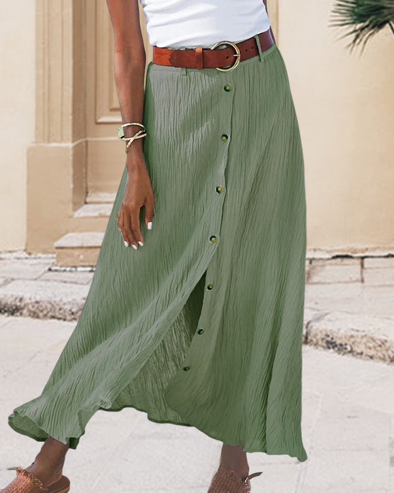 Syndy - Eleganter Rock mit Knopfdetails