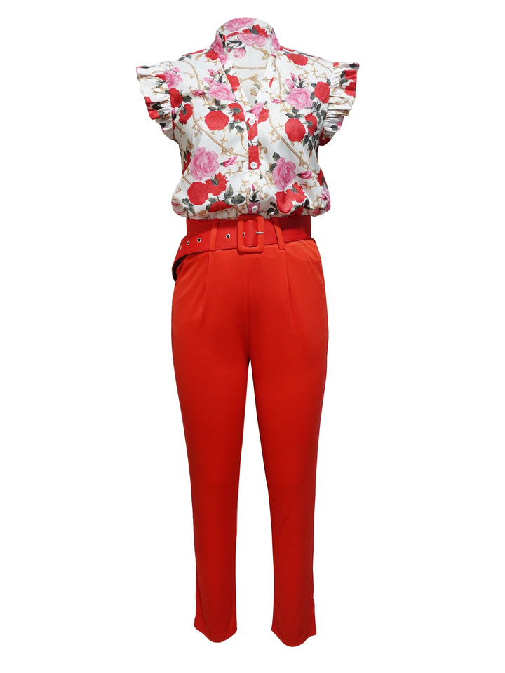 Florabel - Elegantes Set mit Rüschenärmeln