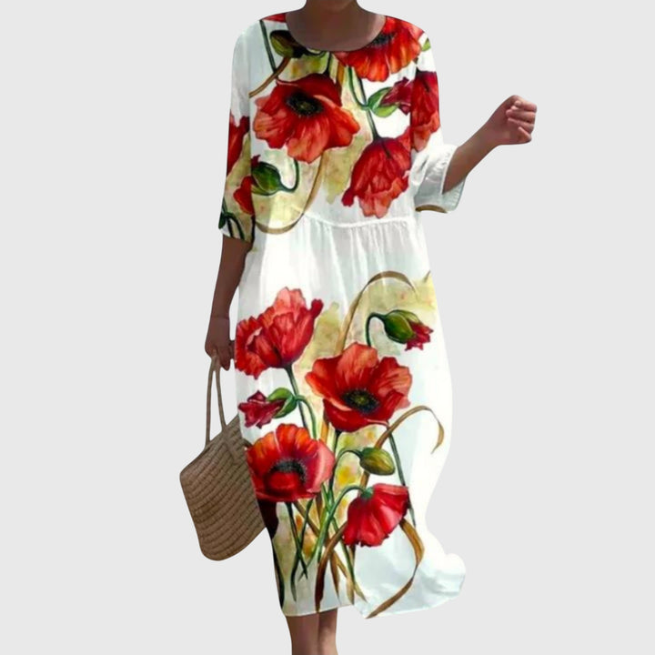 Hayley™ | Elegantes Maxikleid im floralen Design