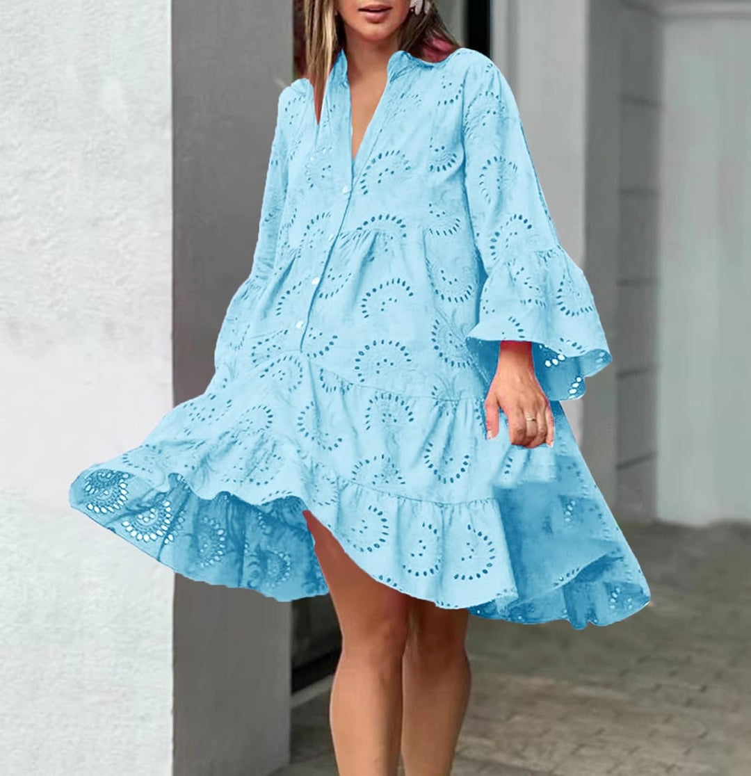 Lydia - Kleid mit Ösen-Details
