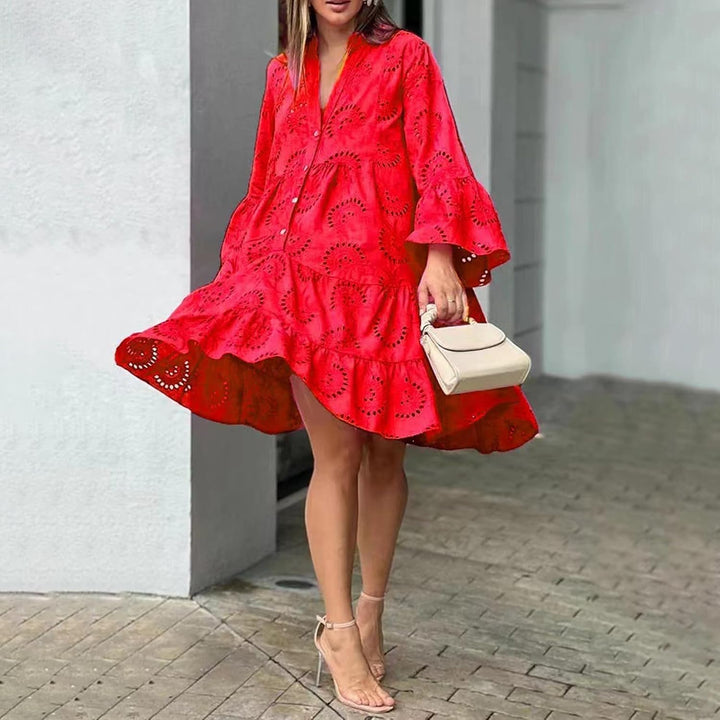 Lydia - Kleid mit Ösen-Details