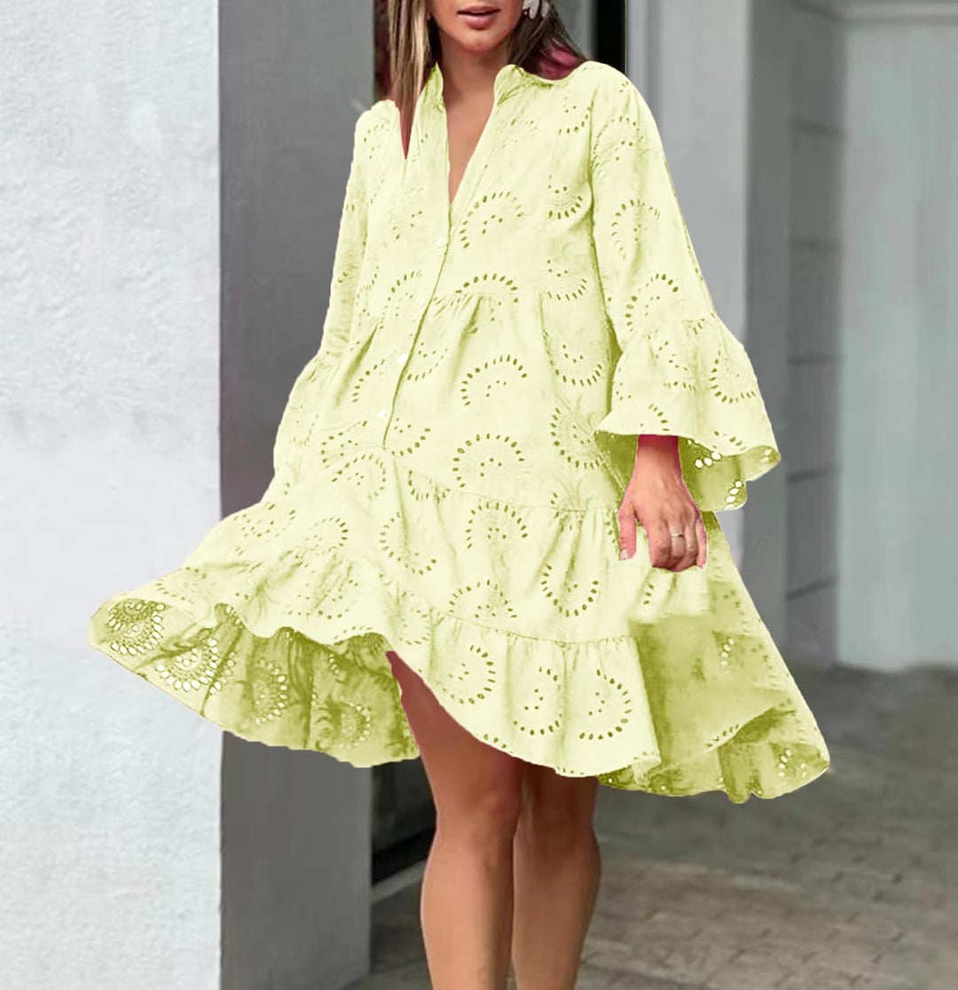 Lydia - Kleid mit Ösen-Details