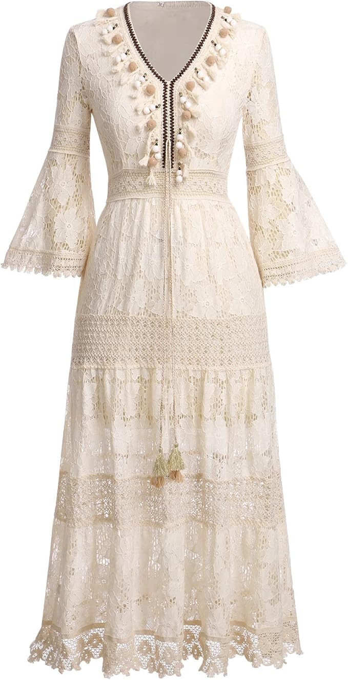 Amary - Bohemian Lace Dress