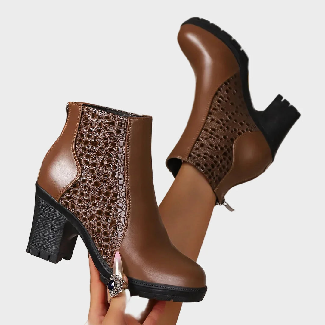 Katarzyna™ Schuhe mit dicker Absatz aus echtem Leder und Fußgewölbeunterstützung 💫