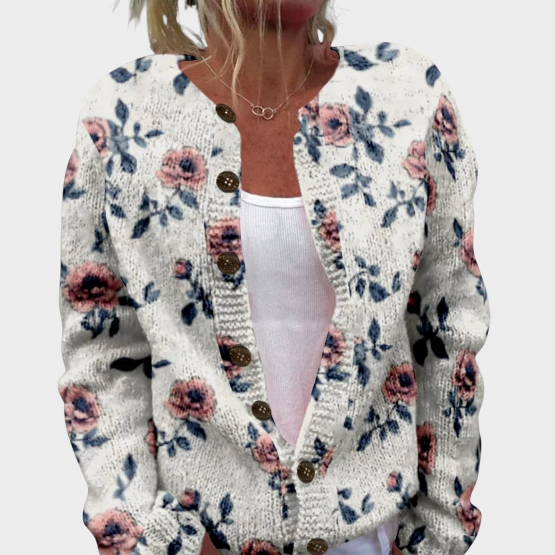 Francesca | Cardigan mit Blumenmuster