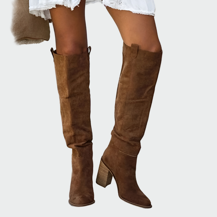 Magdaléna - Orthopädische Lederstiefel bis zum Knie