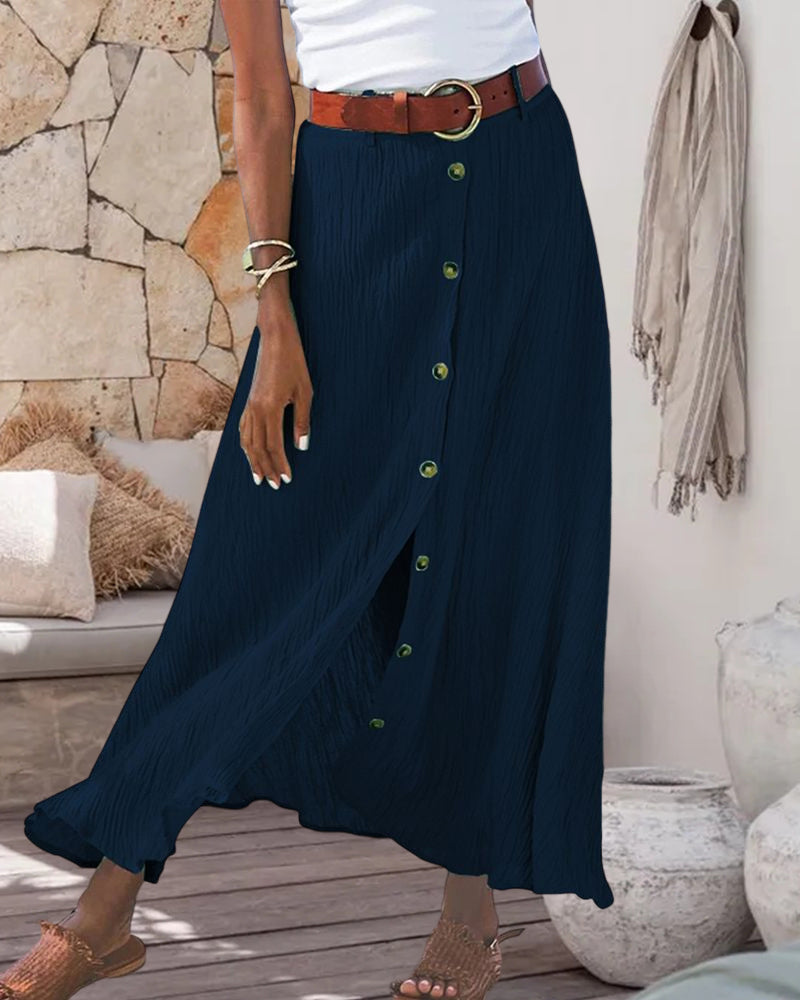 Syndy - Eleganter Rock mit Knopfdetails