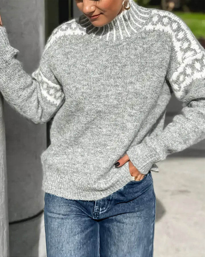 Ludovica | Merinowollpullover mit nordischem Muster