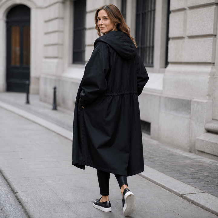 Johanna | Langer Kapuzenmantel im Casual-Stil
