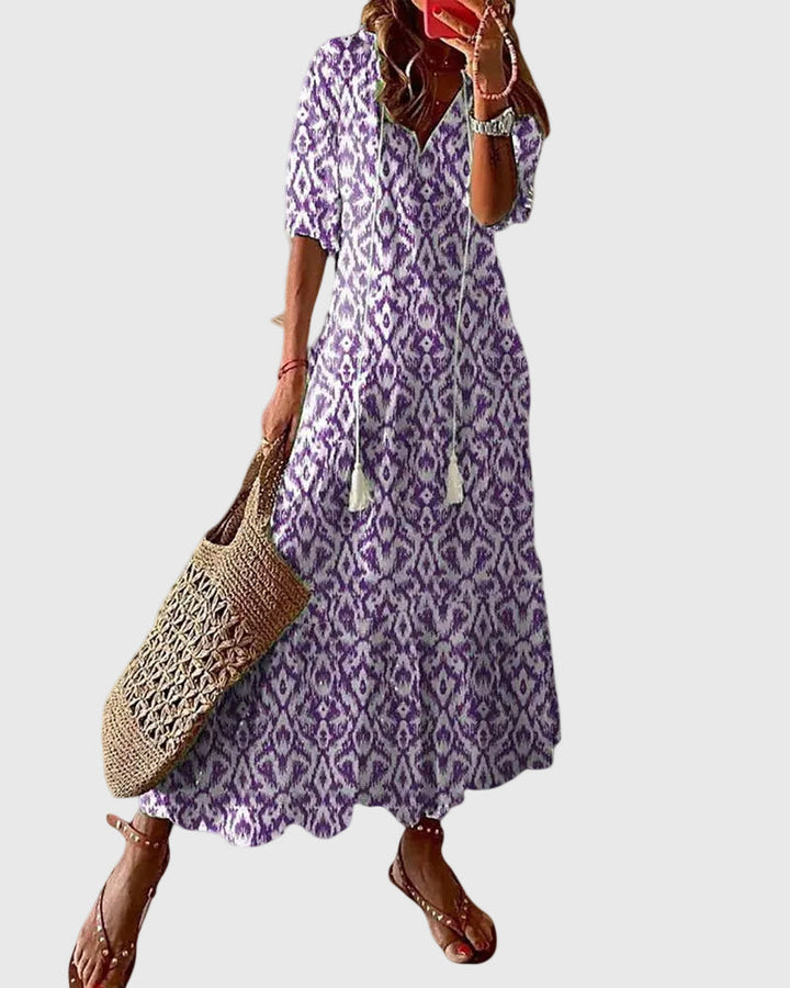 Amalia | Vintage Bohemian Maxikleid für den Sommer