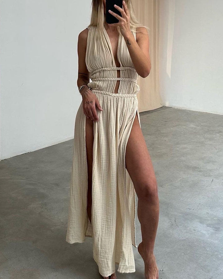 Zolla - Kleid mit Struktur und Schlitz