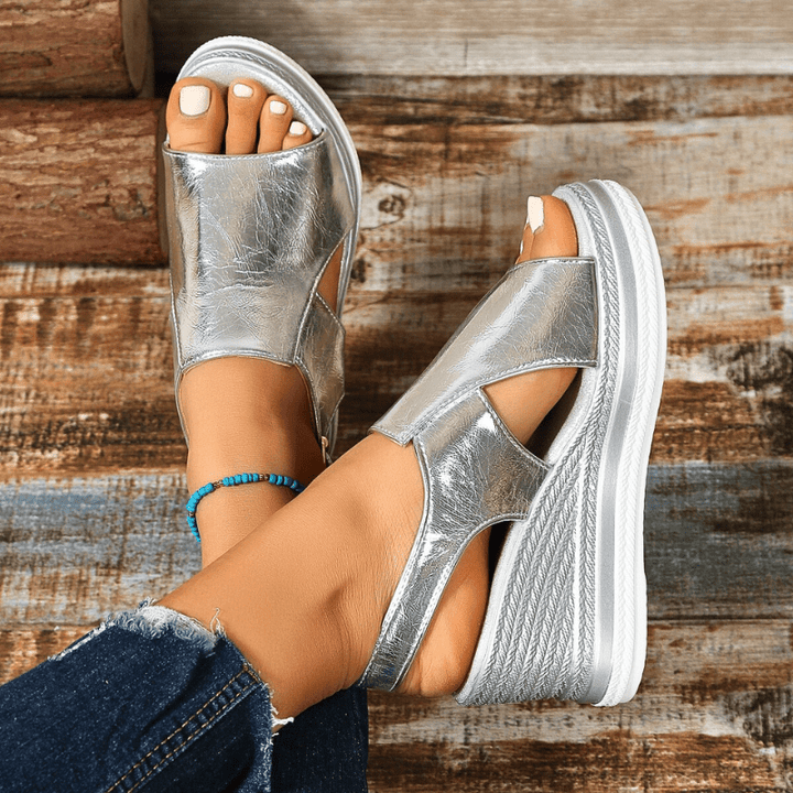 Baylie - Elegante Metall-Sandalen