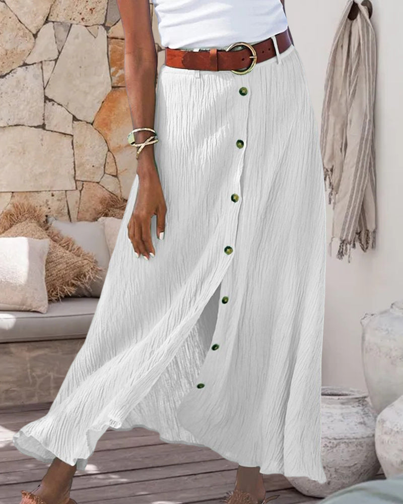 Syndy - Eleganter Rock mit Knopfdetails