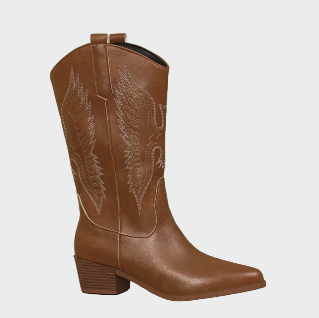Elena - Leder Western Cowboy Boots