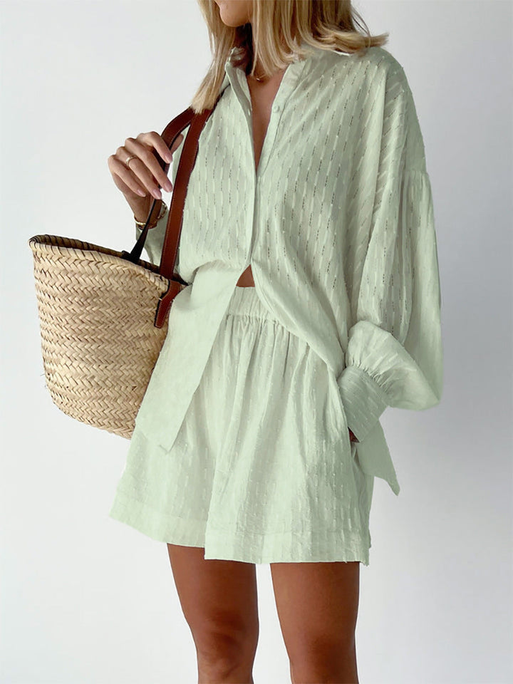Elizabeth - Leichtes Set aus Hemd und Shorts