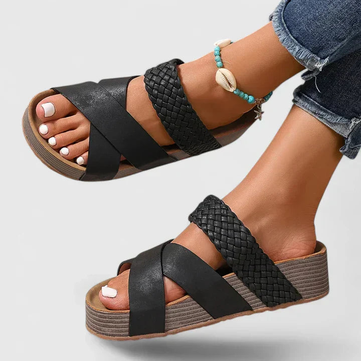 Lucia - Stilvolle Orthopädische Sandalen