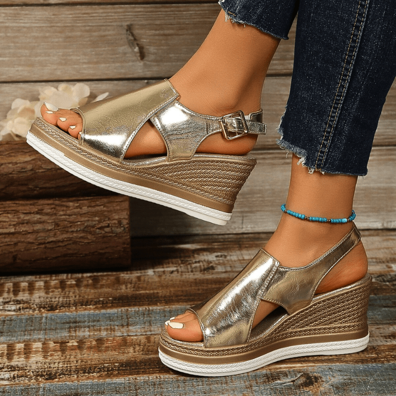 Baylie - Elegante Metall-Sandalen
