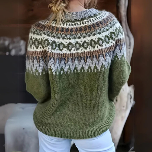 Alessandra | Merinowollpullover mit nordischem Muster