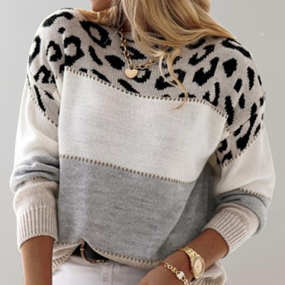 Diane | Pullover mit Leopardenmuster