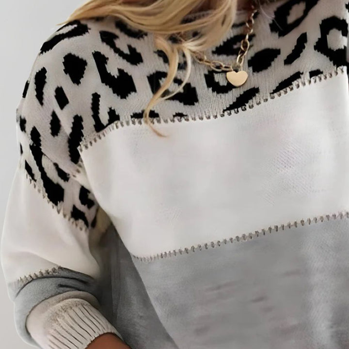 Diane | Pullover mit Leopardenmuster