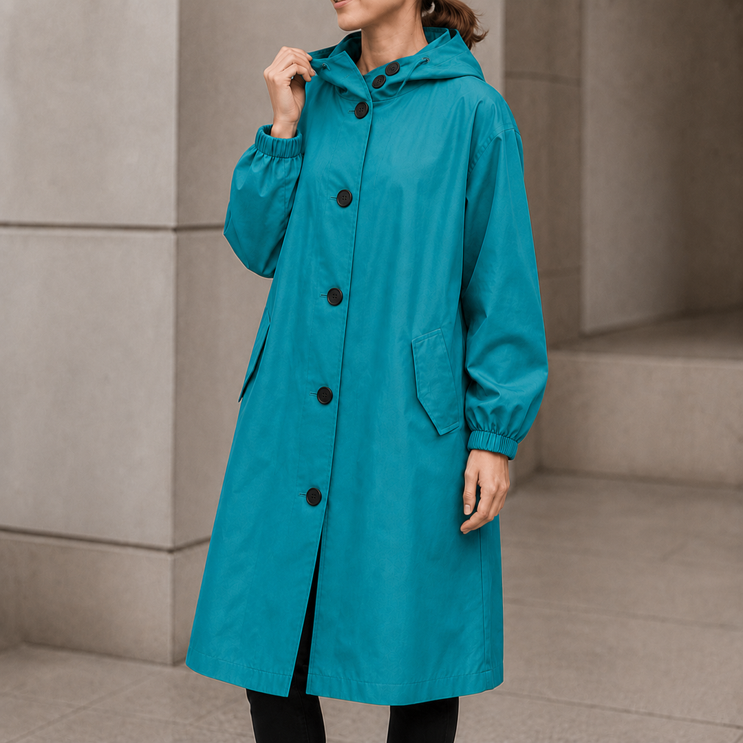 Johanna | Langer Kapuzenmantel im Casual-Stil