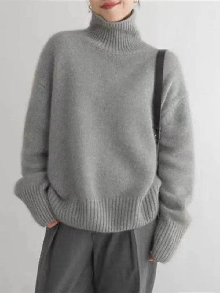 Amaya | Eleganter Kaschmir-Rollkragenpullover