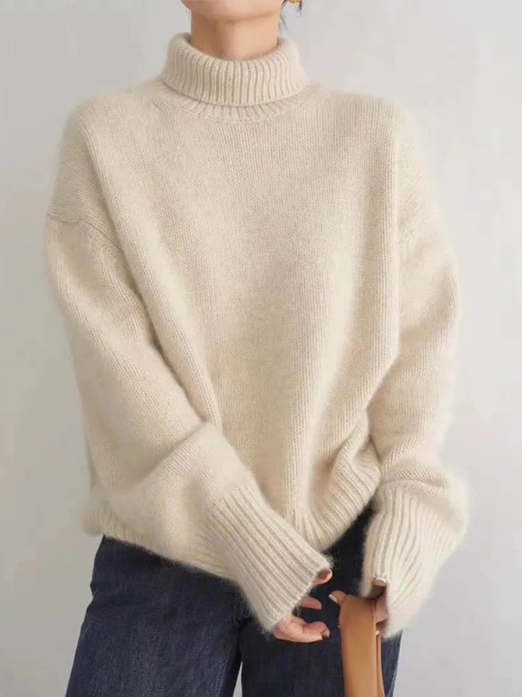 Amaya | Eleganter Kaschmir-Rollkragenpullover