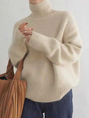 Amaya | Eleganter Kaschmir-Rollkragenpullover
