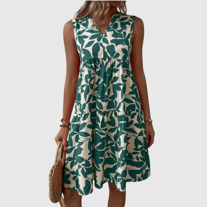 TASHA | Fließende Midi-Robe mit ausgewogenem Design