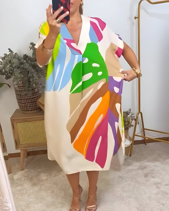 Rianna - Kleid mit Modernem Abstract-Design
