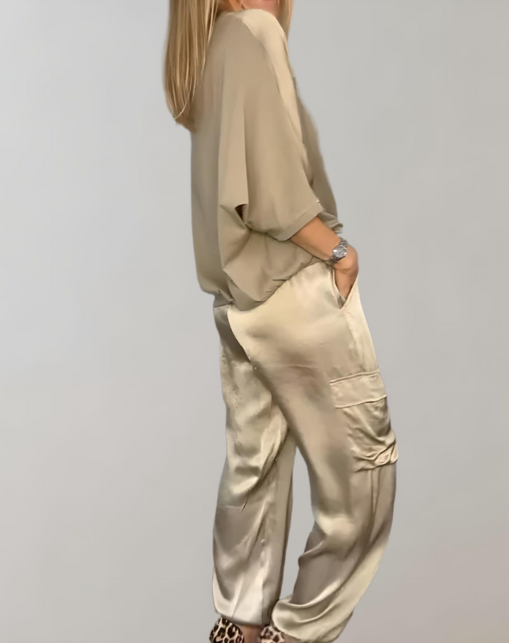 Finley - Cargo Silk Lounge Set