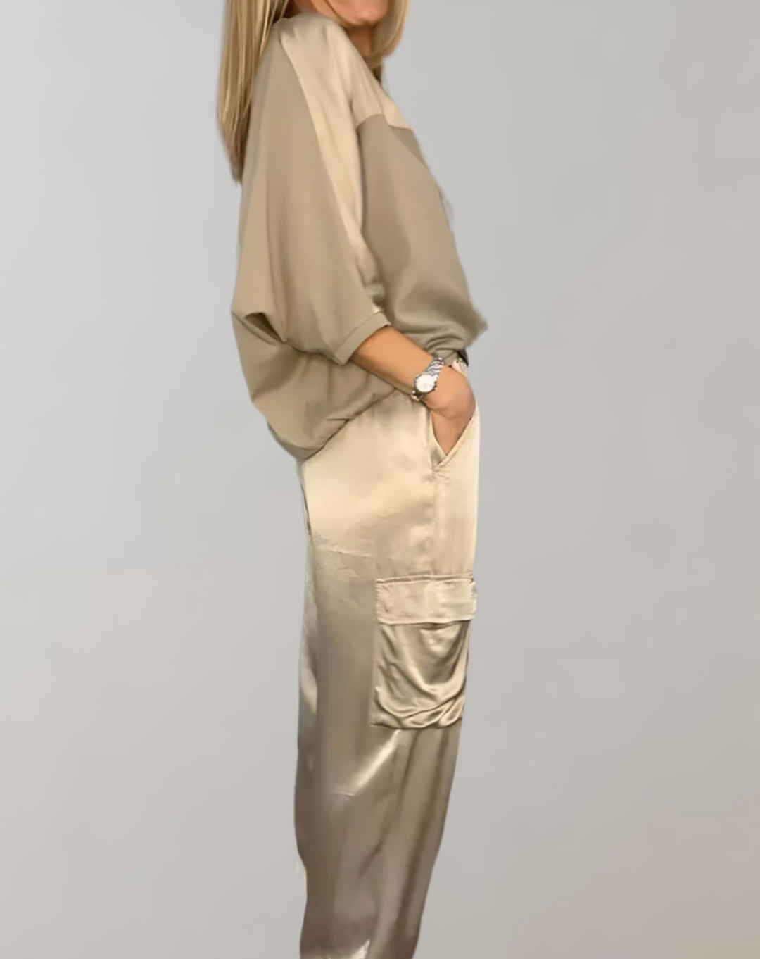 Finley - Cargo Silk Lounge Set