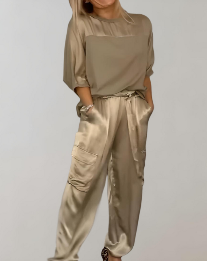 Finley - Cargo Silk Lounge Set