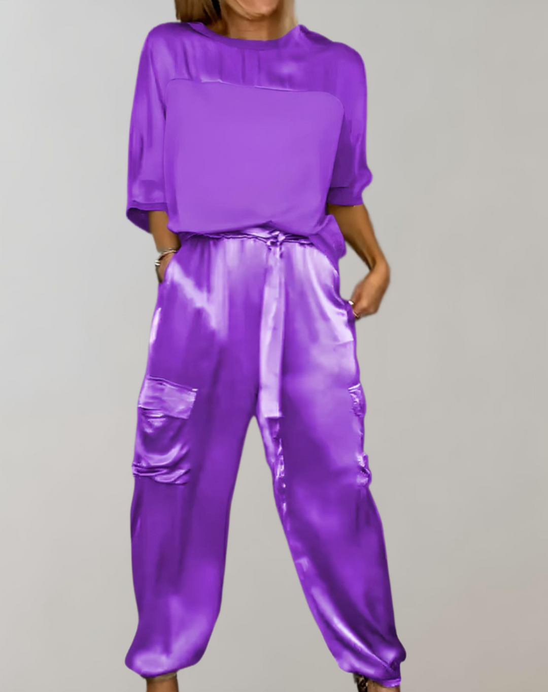 Finley - Cargo Silk Lounge Set