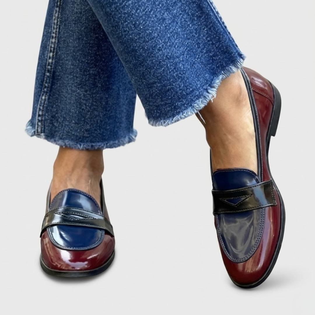 Claudia™ | Mokassins mit Kontrastdetails