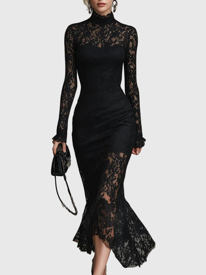Monica | Elegantes Spitzen-Maxikleid