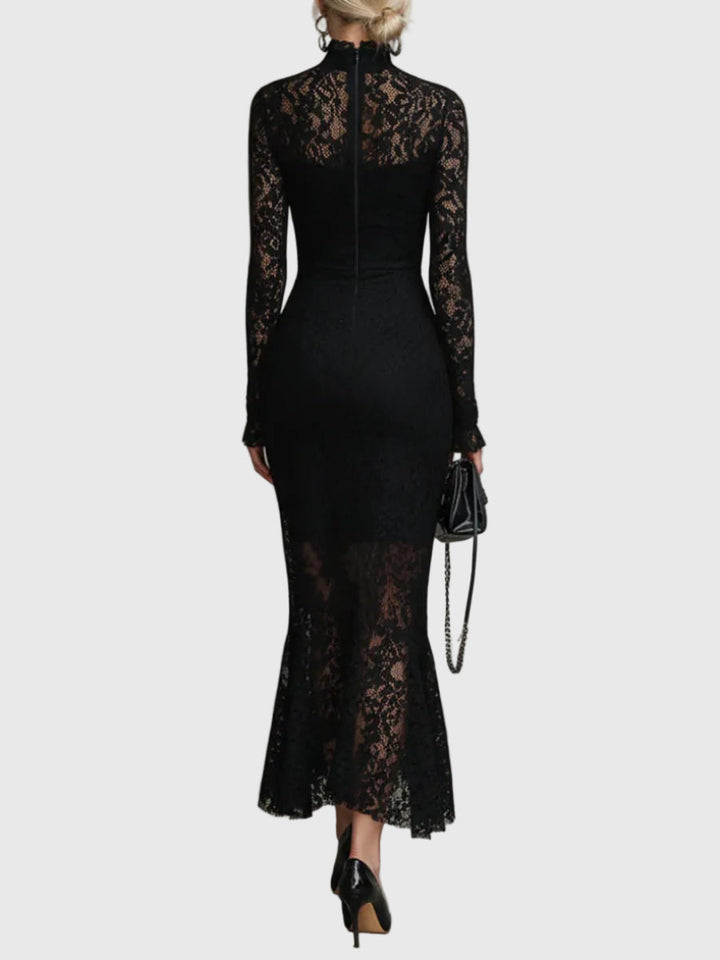 Monica | Elegantes Spitzen-Maxikleid