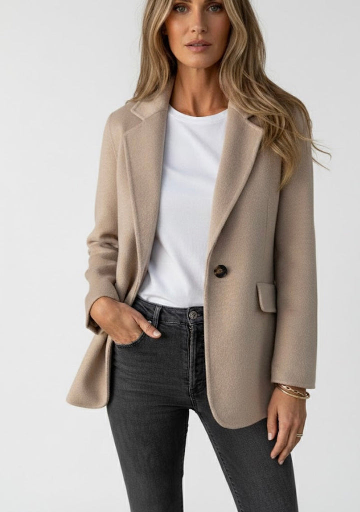 Paola | Einreiher Blazer-Mantel mit Revers