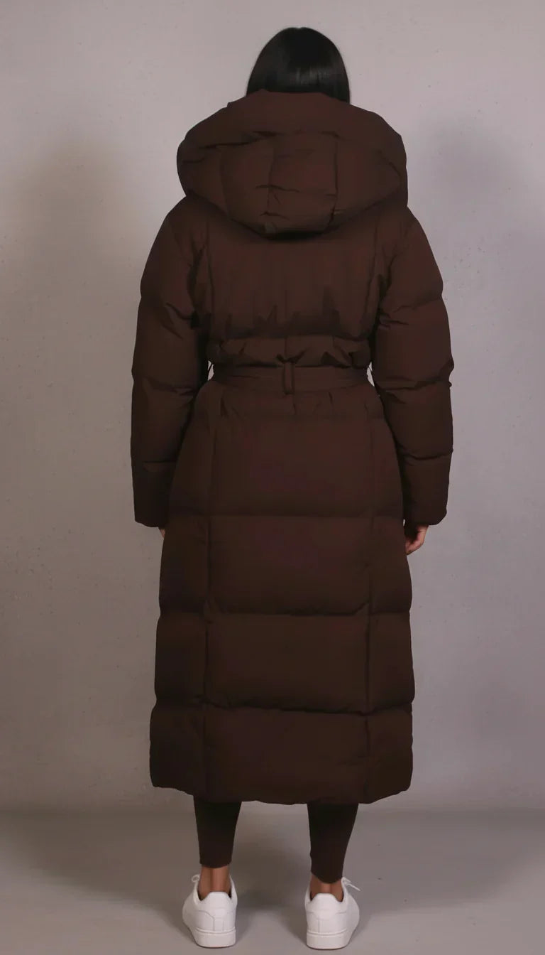 Costanza | Maxi-Steppjacke mit Kapuze