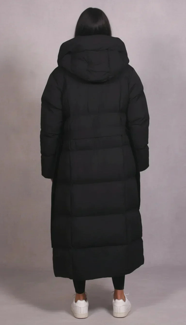 Costanza | Maxi-Steppjacke mit Kapuze