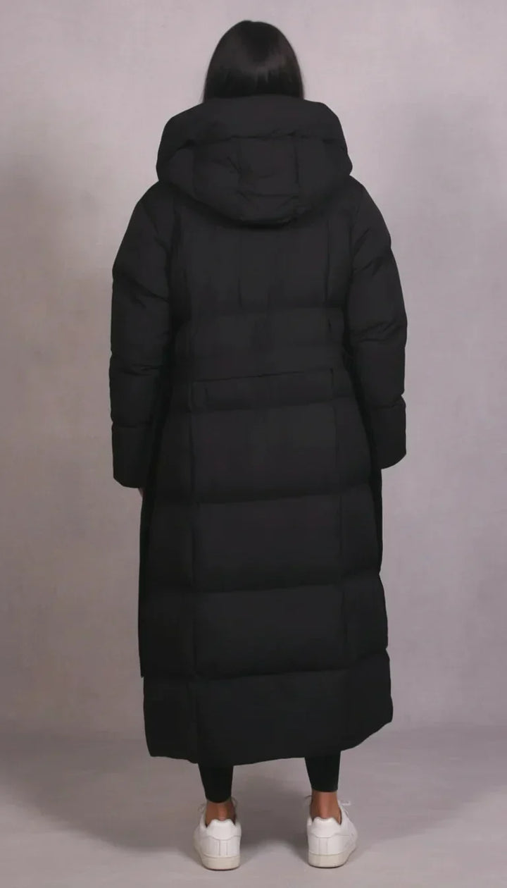 Costanza | Maxi-Steppjacke mit Kapuze