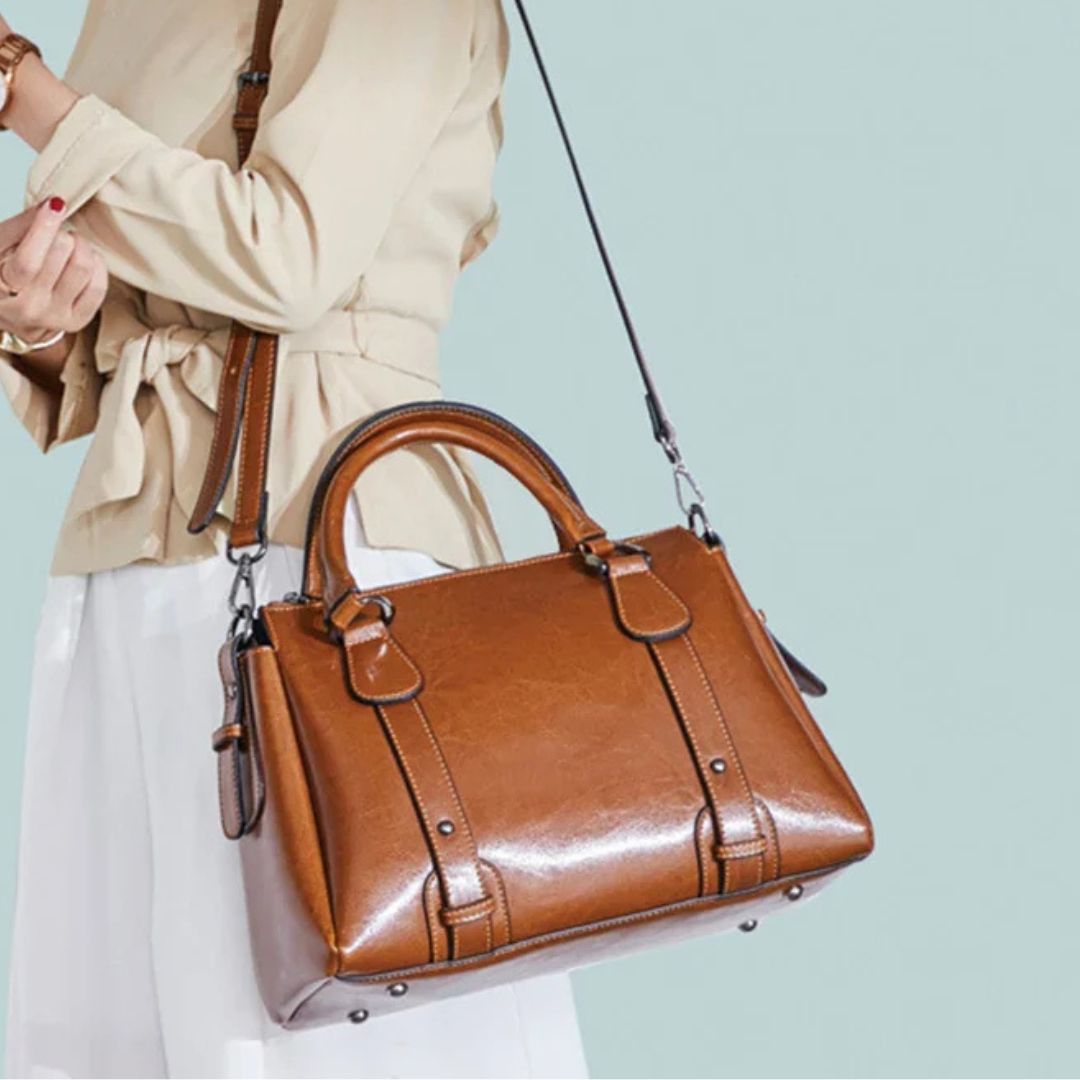 Camille™ | Elegante Polierte Schultertasche