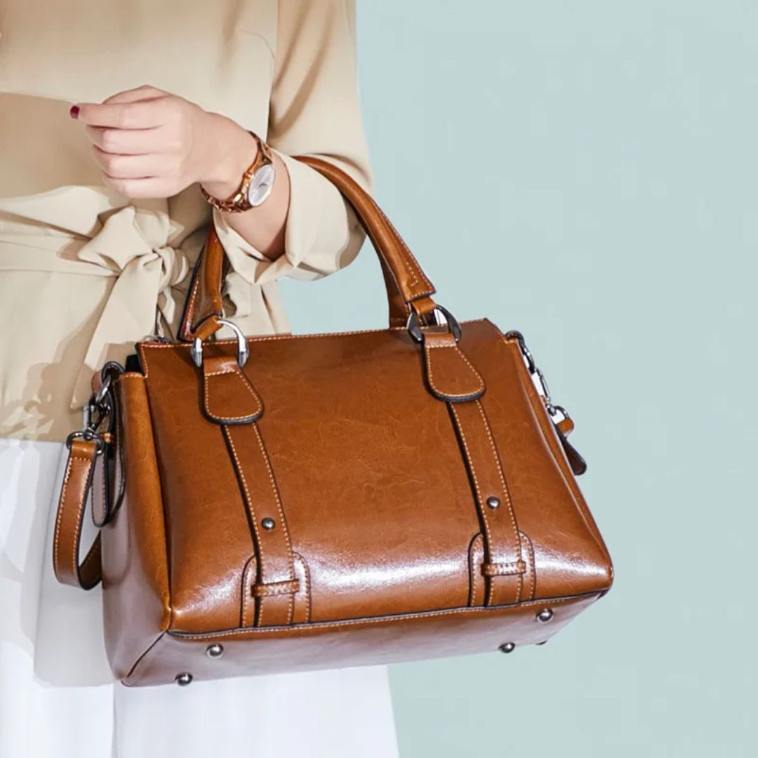 Camille™ | Elegante Polierte Schultertasche
