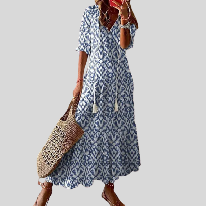 Michaela - Boho Kleid mit Bauchbedeckung für einen entspannten Look