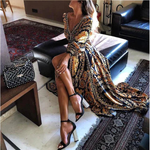 Faye - Boho-Print Kleid