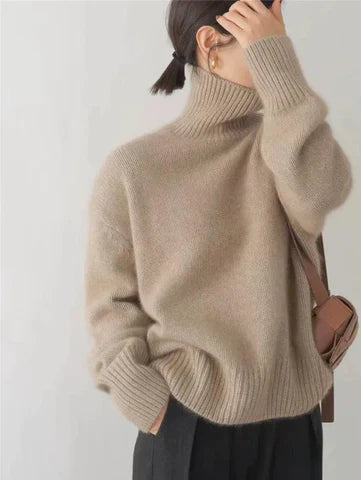 Amaya | Eleganter Kaschmir-Rollkragenpullover
