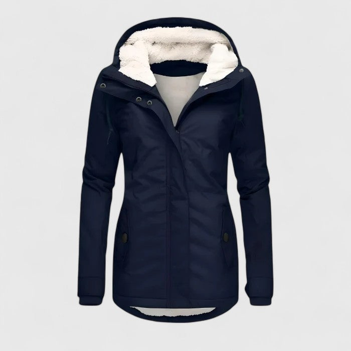 Bianca | Gefütterter Parka mit Teddy-Haube